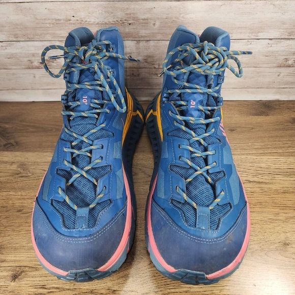 Hoka One One Tennine GTX Gore-Tex Moroccan Blue Hiking Shoes Mens size 12D Read! - Picture 2 of 12